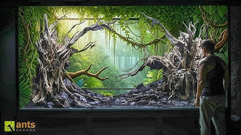 Forming The Trees in My New Giant Tropical Wetlands Vivarium
