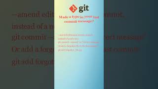 Git Commit Amend Explained: Fix Your Last Commit Message & Files #git #bvrk #techtutorial