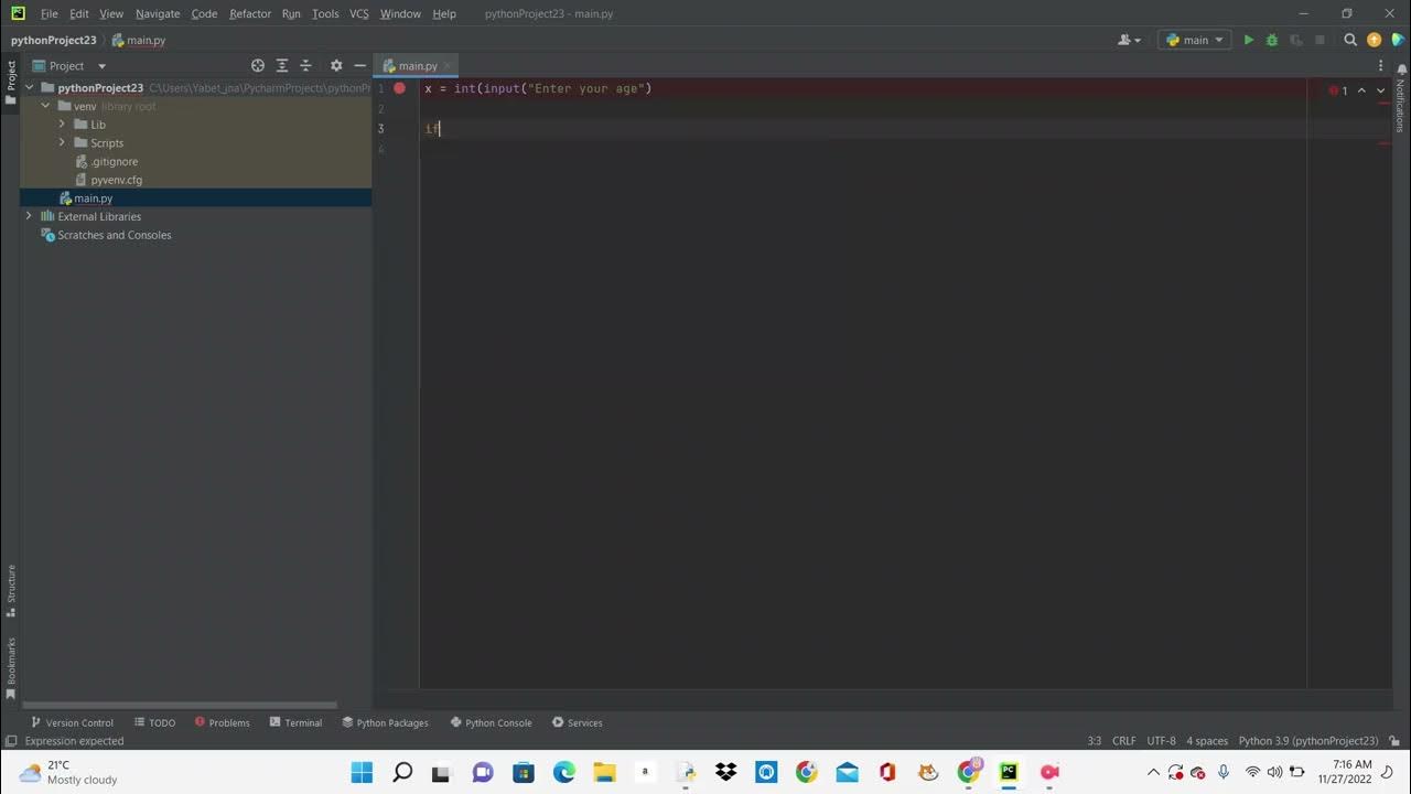 How to use if else loop on python with two simple examples (Easy) - YouTube