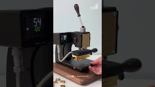 Aries Leather Luggage Tag|Maxita EC-17 Hot Stamping Machine Demo #jinglin #leathercraft