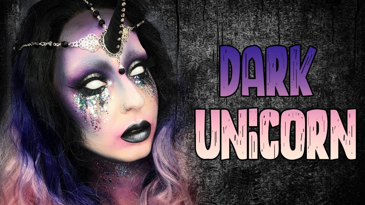 Licorne Dark Makeup HALLOWEEN 2017 