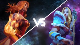 Эпическая Рэп Битва в Dota 2 : Lina Vs CM (Crystal maiden)