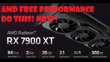 AMD RX 7900 XT(X) FREE performance uplift! Undervolt and Overclock GPU simple guide!