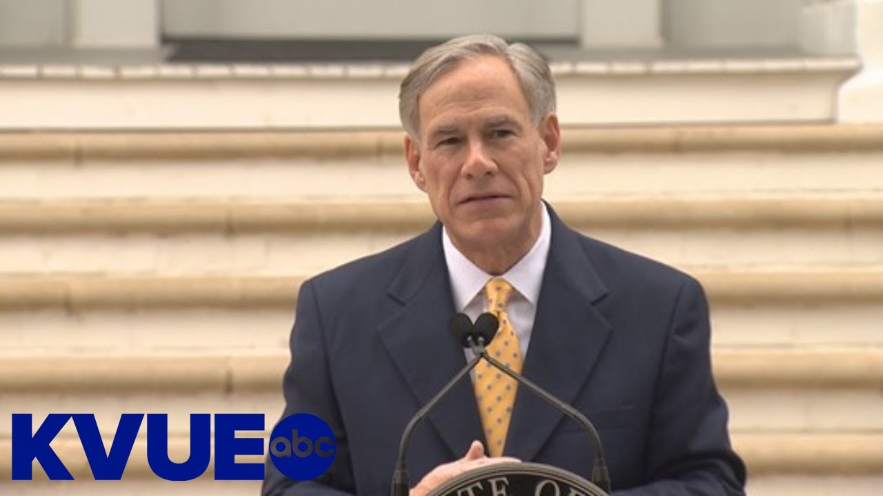 LIVE: Texas Gov. Greg Abbott provides updates on State's coronavirus ...