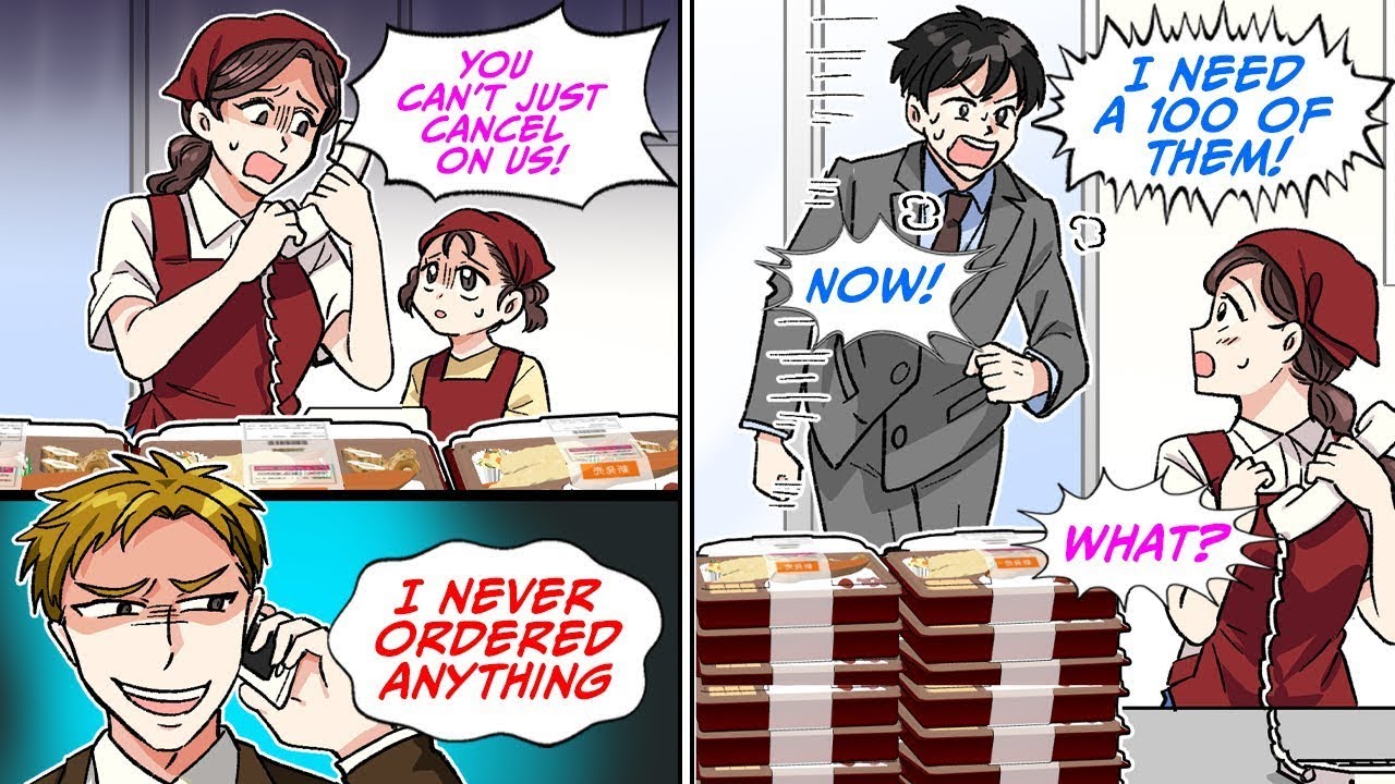 This guy ordered 50 bento boxes from my store, but then... [Manga Dub]