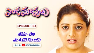 Endamavulu | 4th May 2024 | Full Episode No 184 | ETV Telugu