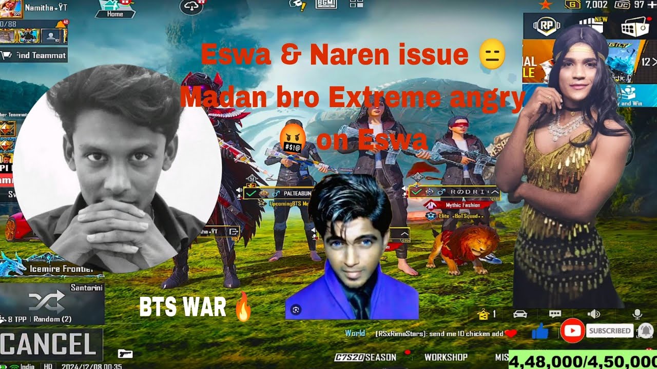 Eswa &Totto use bad words to Naren 🤬Madan Bro Angry 😡| pov added| BTS war 