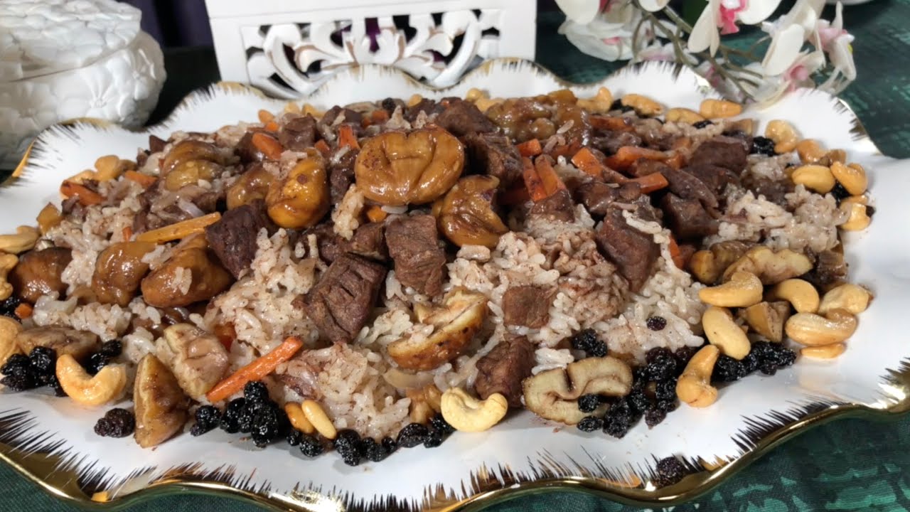 من آلاكلات الفخمه رز بالكستناء