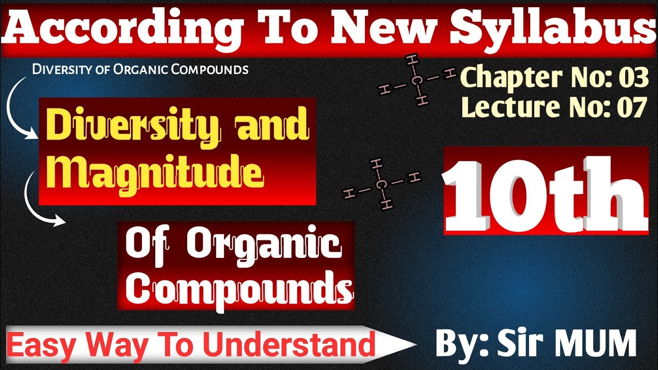 Diversity & Magnitude of Organic Compounds | Diversity & Magnitude Explained