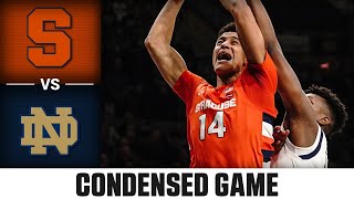 Syracuse vs. Notre Dame Condensed Game | 2022-23 ACC Men’s Basketball