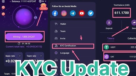 CatStar mining new update KYC start | How to complete KYC and get withdraw