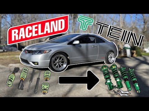 Installing Tein Coil Overs on my Civic Si!