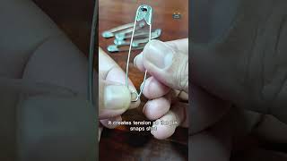 The tiny hole that makes the whole safety pin work.😳🧷