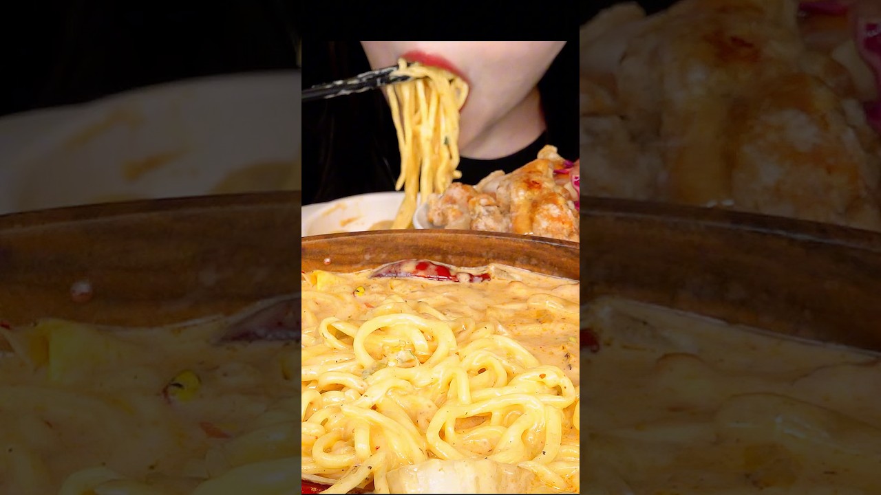 ASMR Cream Jjamppong 크림짬뽕 #먹방 #asmr
