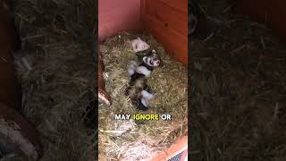 Why do ferrets bring their baby's to human?😳
