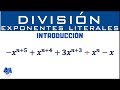 División de Polinomios con exponentes literales | Introducción