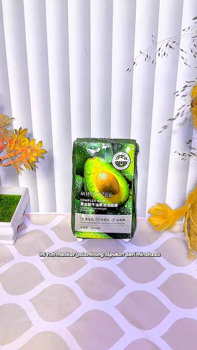 Masker wajah gelembung avocado