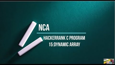 15:Dynamic Array||Hackerrank c solutions.