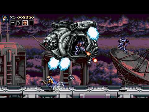 Blazing Chrome stage 4-1 gameplay (60 FPS)