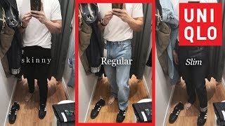 uniqlo selvedge skinny fit tapered jeans