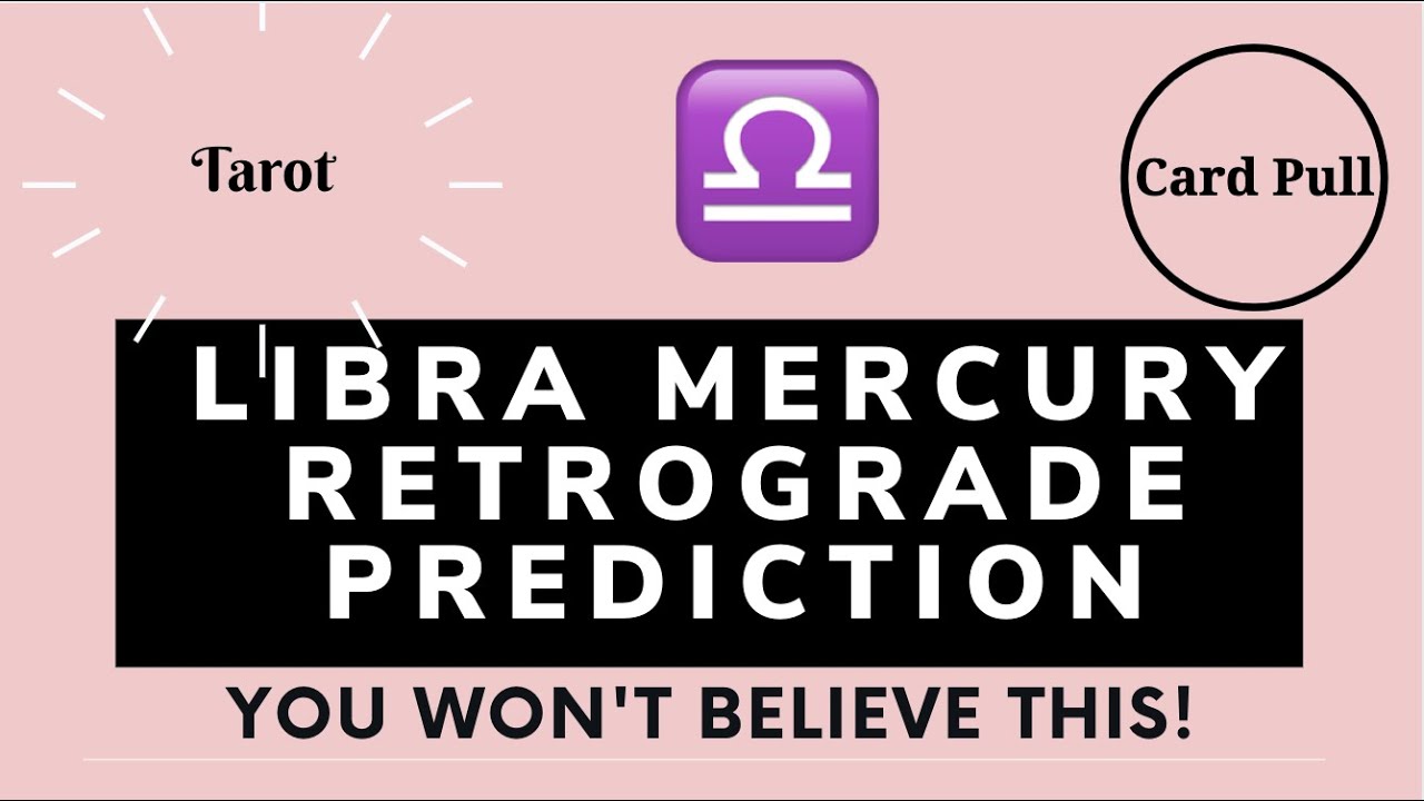 Libra ♎️ Mercury Retrograde Prediction MUST Watch! YouTube