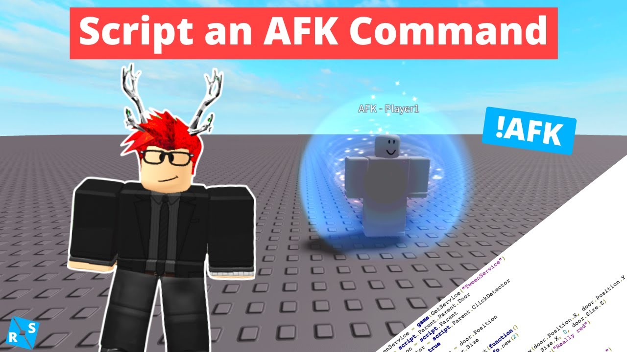 Roblox Scripting Tutorial How To Script An Afk Command Youtube - how to turn player1 into a model roblox