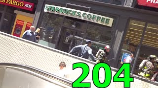 Firefighters at Starbucks Market Street San Francisco