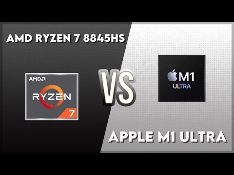 AMD Ryzen 7 8845HS vs Apple M1 Ultra Technical Comparison - YouTube