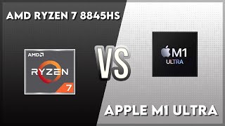 AMD Ryzen 7 8845HS vs Apple M1 Ultra Technical Comparison - YouTube