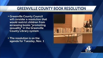 Greenville County Council to consider restricting child access to some books in public libraries