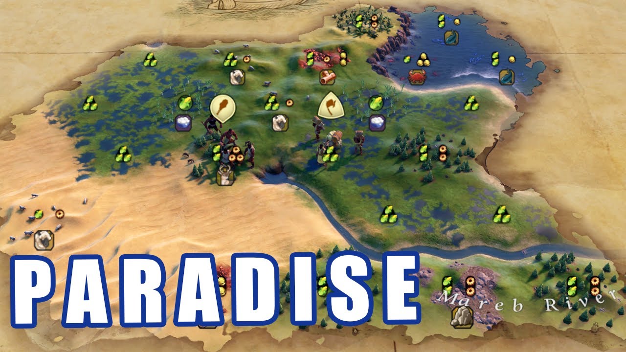 MOST Legendary WETLANDS in Civ 6 Nubia Deity