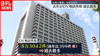 【警察庁】２０２１年のDV相談件数  過去最多  外出自粛など影響か