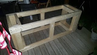 Did some mistakes while building this aquarium stand. They are however easy to avoid so read the captions for tips. Material cost 