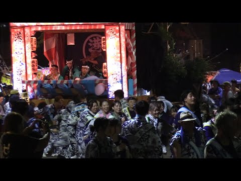 【土崎港祭り2025】⑤戻り曳山 土崎駅入口交差点・五十嵐病院前槍回し7町内