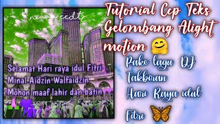 Tutorial Ccp Gelombang Alight motion Pake lagu