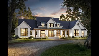 Modern Farmhouse Walkthrough Tour!! House Plan 52015HZ