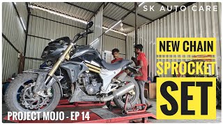 Mahindra Mojo 300 Ep14 Chain & Sprockets Changed Avenger Chain Lock Dna Vlogs