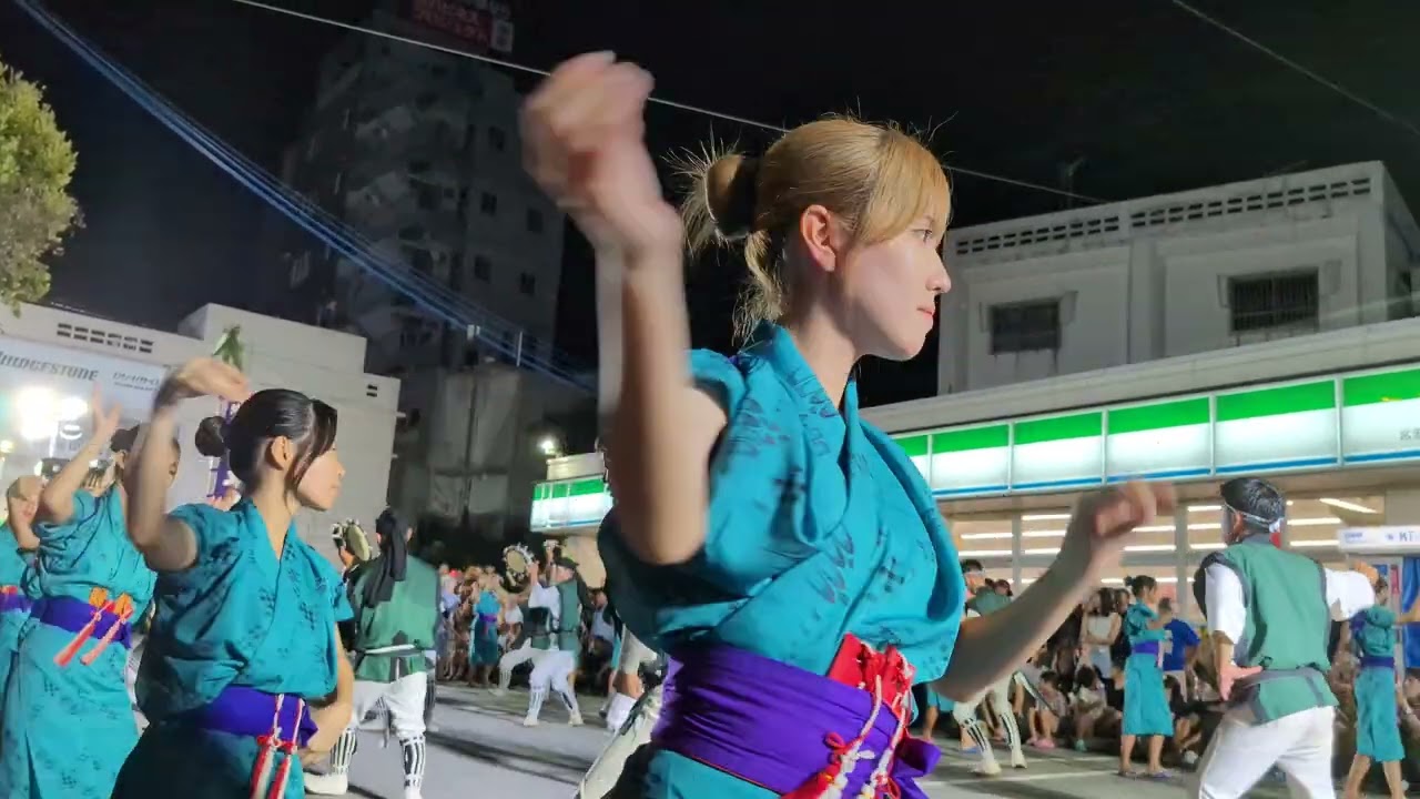 東青年会　ナカビファミリーマート演舞　令和6年8月17日【#東青年会】