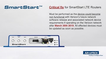 How to Perform Critical Fix for SmartStart LTE Routers, Advantech (EN)