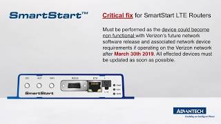 How to Perform Critical Fix for SmartStart LTE Routers, Advantech (EN)