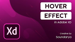 Hover effect in adobe XD | Learn Adobe XD | UI Design