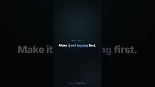 Debug Like a Senior Dev: Add Logging First #Shorts