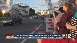 Harford County teachers protest over funding for schools