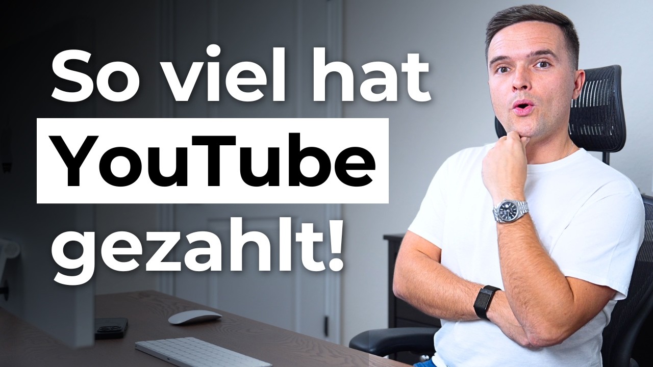 Wie viel man mit einem kleinen YouTube-Kanal tatsächlich verdient!