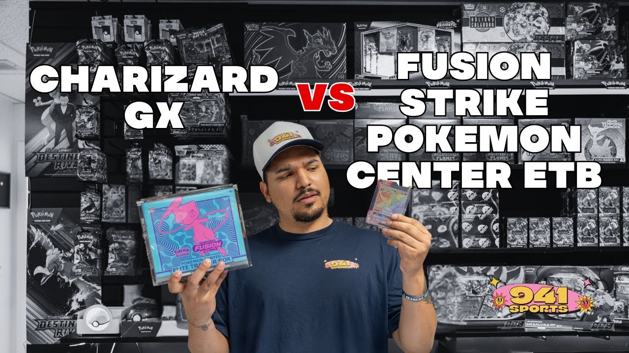 $$ WHAT POKEMON IS WORTH MORE $$CHARIZARD GX vs. FUSION STRIKE POKEMON CENTER ETB