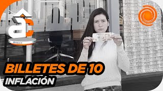 Empapeló el Banco Nación con billetes de 10 pesos y se volvió viral