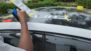 How to install Chevrolet Decal letters on the roof of your vehicle. #chevycruze