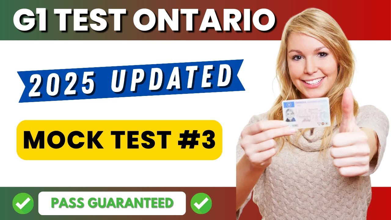 🚗 G1 Practice Test Ontario 2025 | Official Mock Test 3 | 🛑 Driving Exam Prep