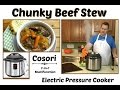 How to make chunky beef stew  cosori electric pressure cooker  amy learns to cook