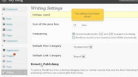 How to configure your settings in WordPress - Wordpress Tutorials at KVCHOSTING